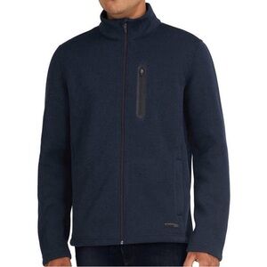 Sunice StormPack Men’s L Full Zip Thermal Fleece Jacket Navy Outdoor YKK Zip